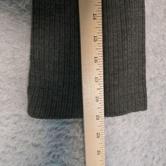 London Times Midi Sweater Dress Womens M Gray Maroon Chevron Lighter Weight Boho - Picture 8 of 9